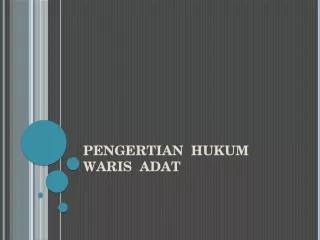 pengertian hukum waris adat