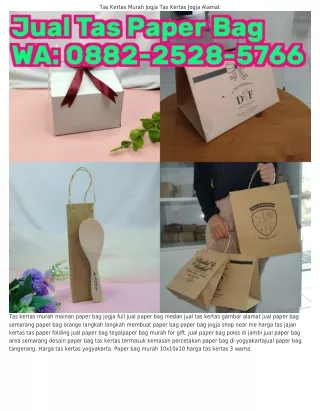 Ô882-2528-5766 (WA) Percetakan Paper Bag Di Yogyakarta Grosir Paper Bag
