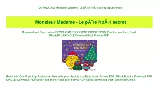{DOWNLOAD} Monsieur Madame - Le pÃƒÂ¨re NoÃƒÂ«l secret (Epub Kindle)