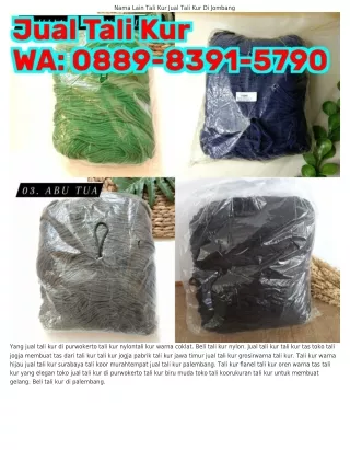 Ö889-8ᣮ9l-579Ö (WA) Jual Tali Kur Hitam Jual Beli Tali Kur