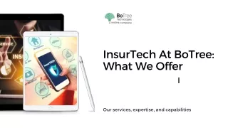 insurtech at botree what we offer
