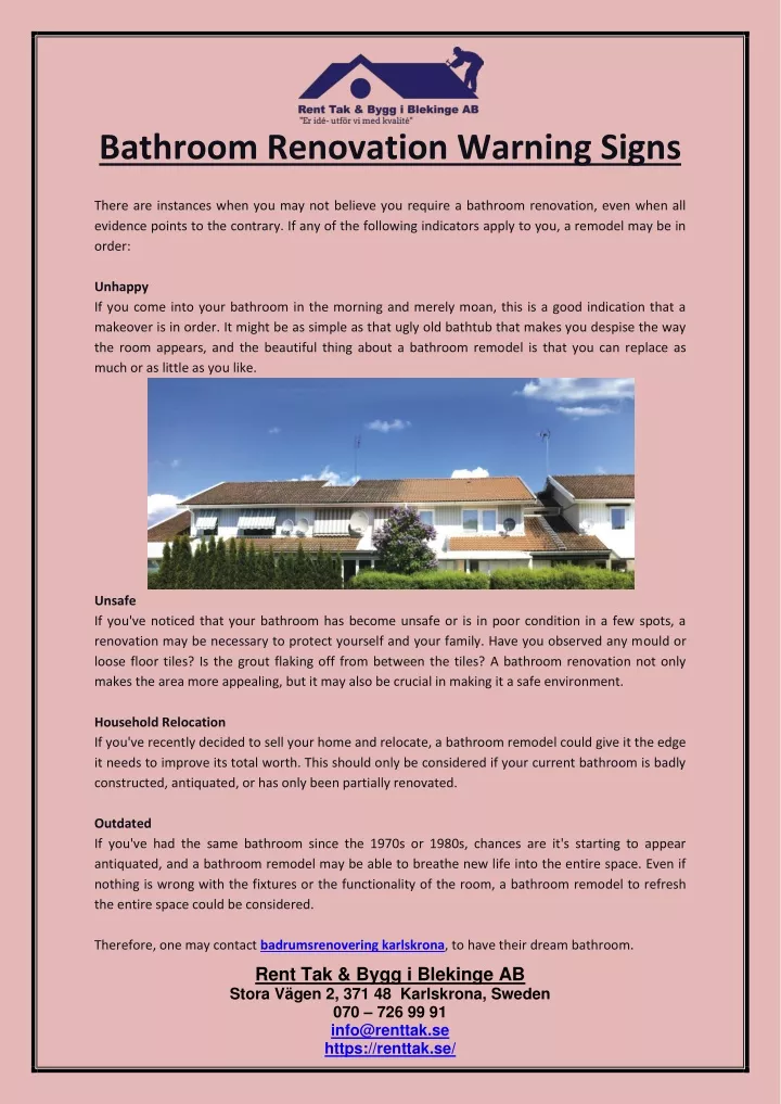 PPT Bathroom Renovation Warning Signs PowerPoint Presentation, free