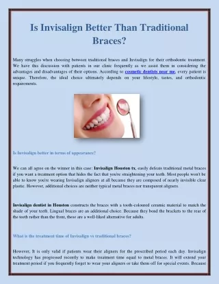 is invisalign better than traditional braces