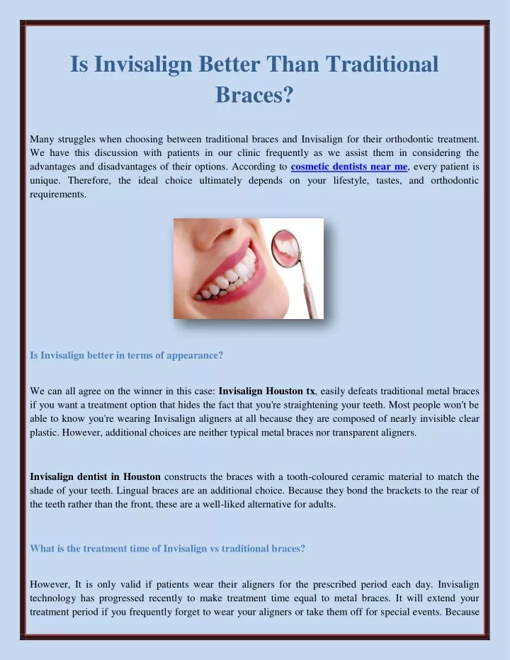 is invisalign better than traditional braces