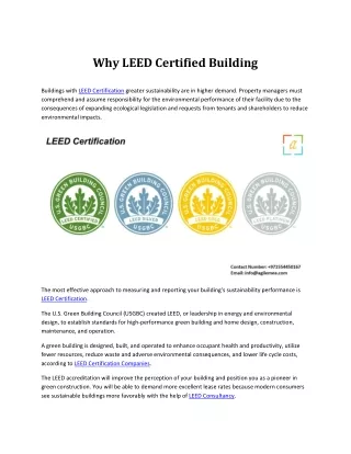 why leed certified building