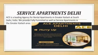 SERVICE APARTMENTS DELHI