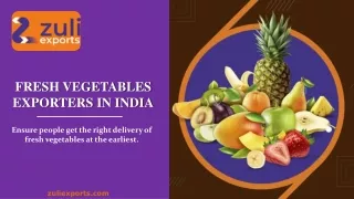 Fresh Vegetables Exporters In India