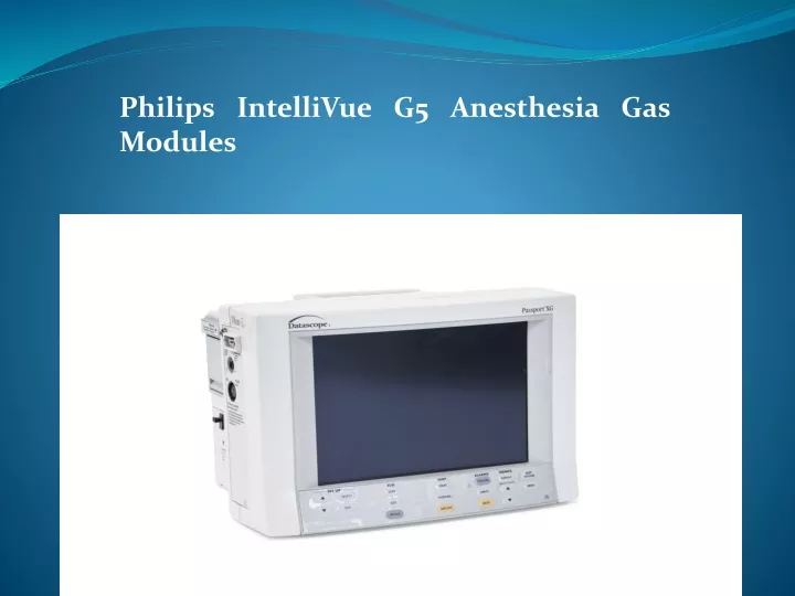 philips intellivue g5 anesthesia gas modules
