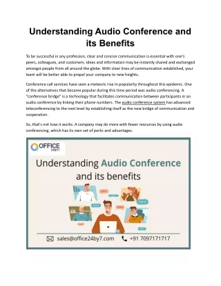 understanding audio conference and its benefits