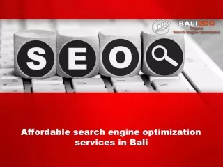 Affordable search engine optimization services in Bali
