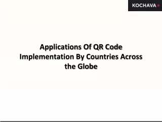 applications of qr code implementation