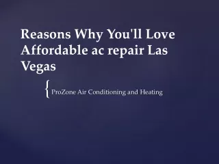 Reasons Why You'll Love Affordable ac repair