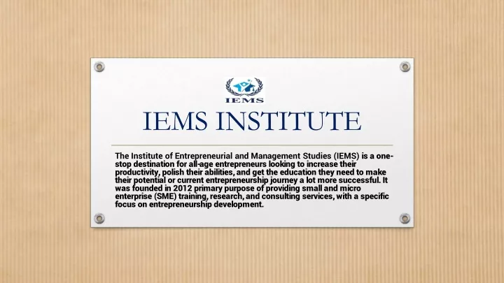 iems institute