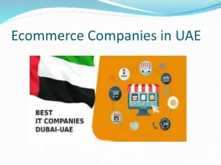 Ecommerce Companies in UAE