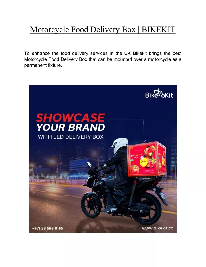 motorcycle food delivery box bikekit