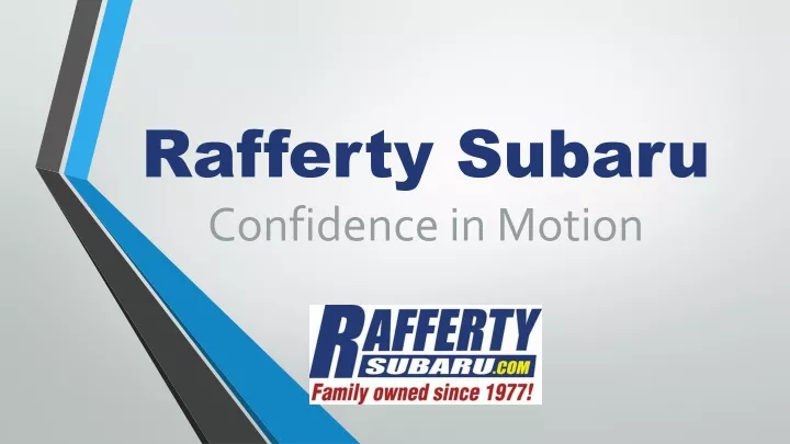 rafferty subaru confidence in motion