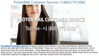 protonmail customer service 1 800 775 5582