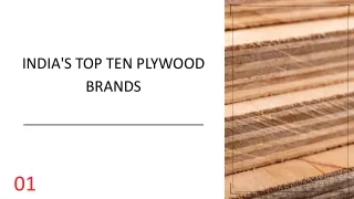 India's top ten plywood brands