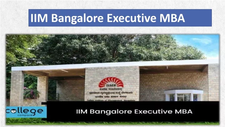 iim bangalore executive mba