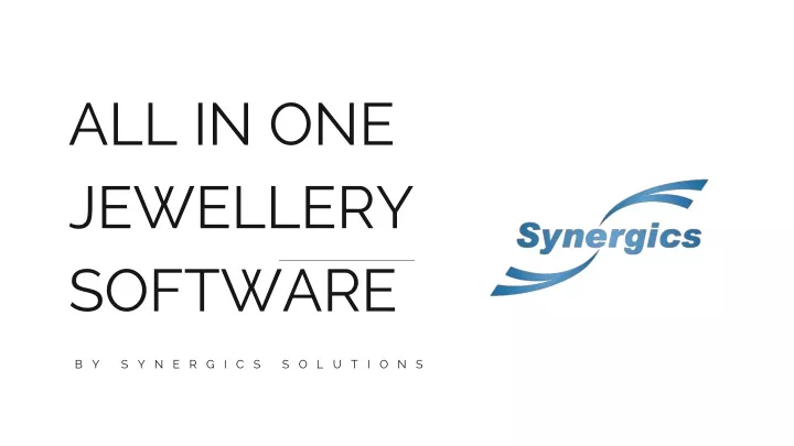 all in one jewellery software