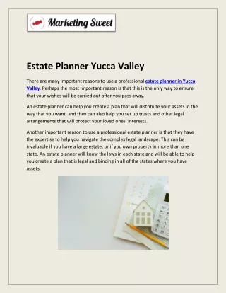 Estate Planner Yucca Valley