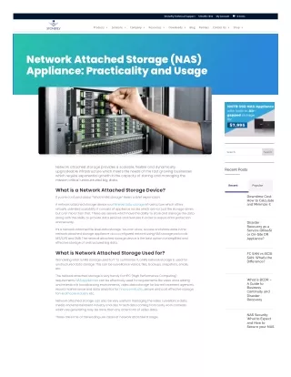 Network Attached Storage (NAS) Appliance