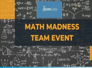 Math Madness Team Event