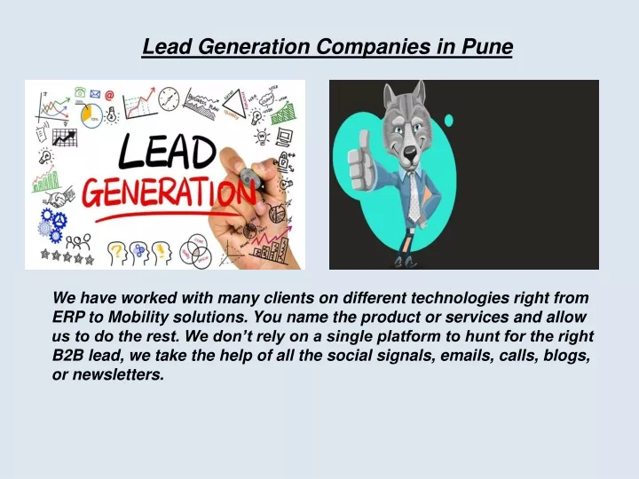 lead generation companies in pune