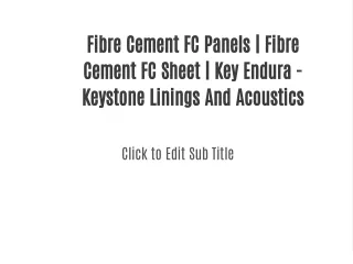 Perforated Fibre Cement FC Panels | Fibre Cement  Sheet | FC Sheeting- Key Endura - Keystone Linings And Acoustics