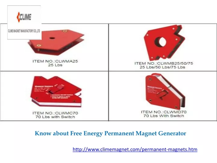 know about free energy permanent magnet generator