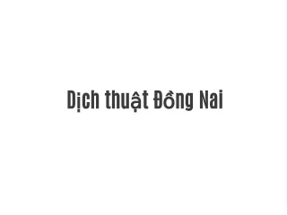 d ch thu t ng nai