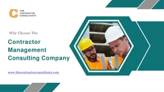 The Significance of a Contractor Management Consulting Firm