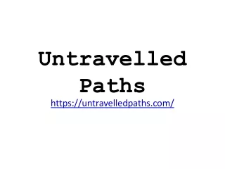 untravelled paths