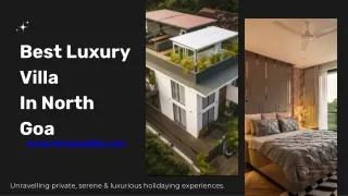 Best Luxury Villa In North Goa For Rent
