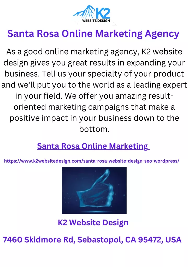 santa rosa online marketing agency