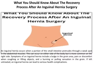what you should know about the recovery process