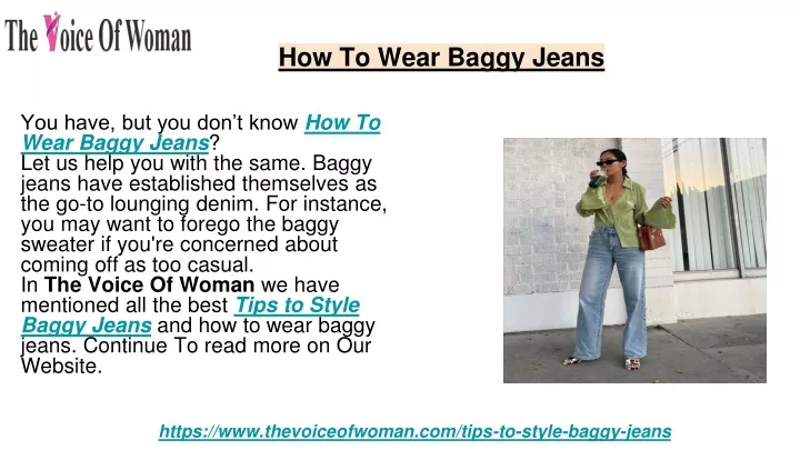 how to wear baggy jeans