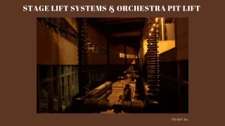 stage lift systems orchestra pit lift