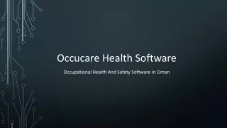 occucare health software