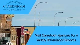 Find The Most Trustworthy Farm Insurance Services At Claresholm Agencies