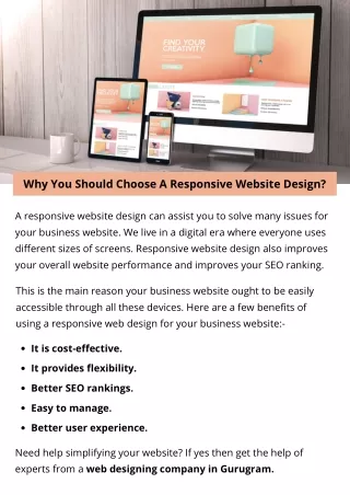 why you should choose a responsive website design