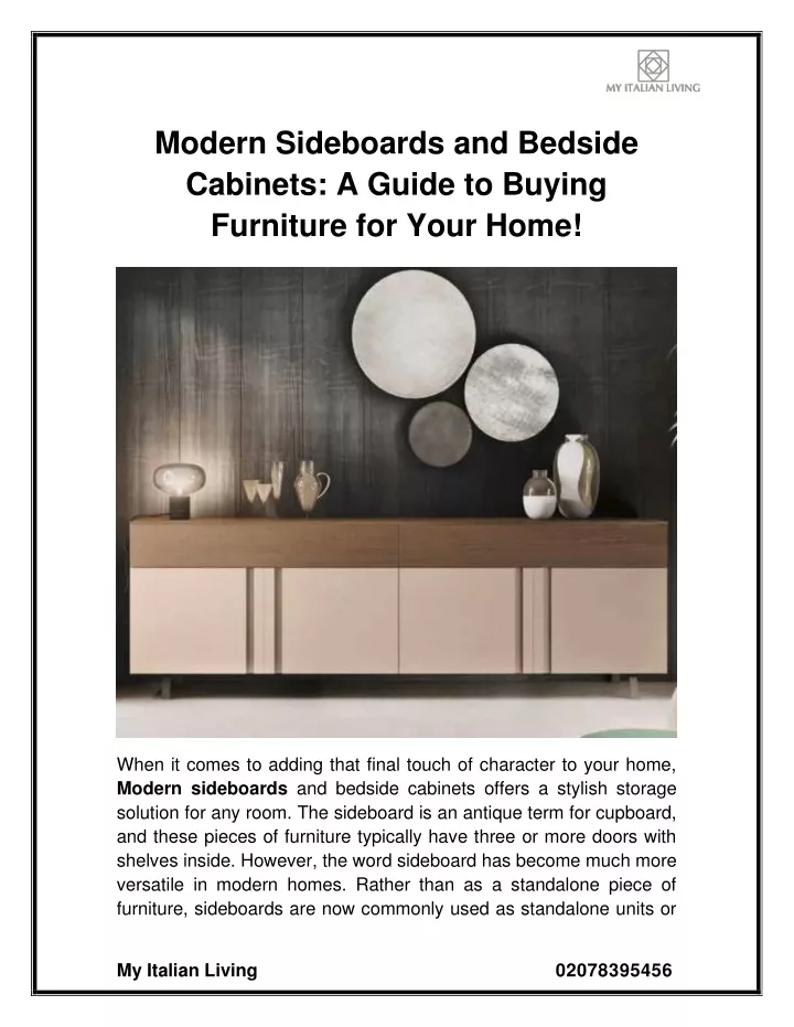 modern sideboards and bedside cabinets a guide