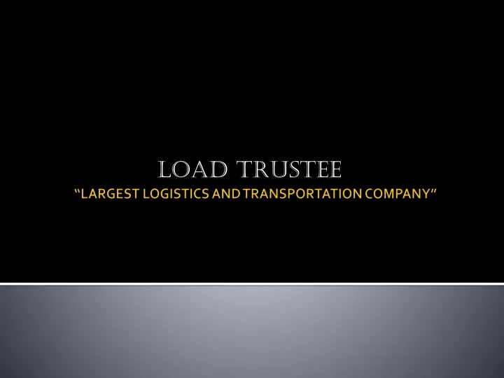 load trustee