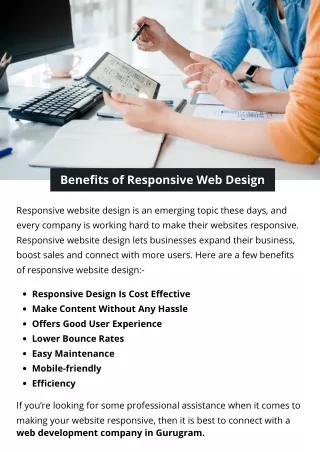 benefits of responsive web design