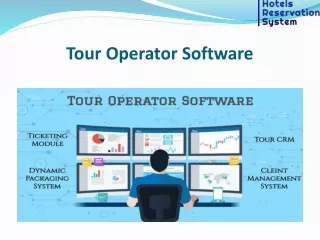 Tour Operator Software