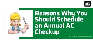 Reasons Why You Should Schedule an Annual AC Checkup
