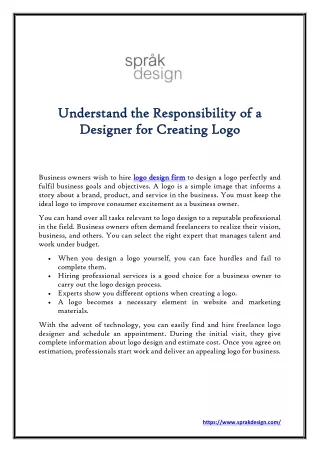 understand the responsibility of understand