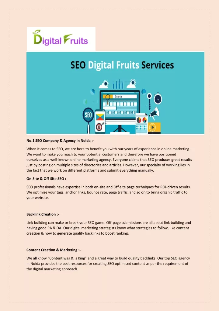 no 1 seo company agency in noida