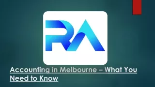 accounting in melbourne what you need to know