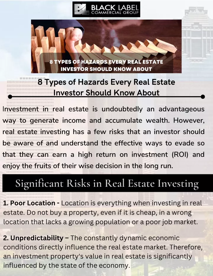 8 types of hazards every real estate investor